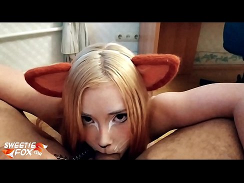 ❤️ Kitsune ابتلاع ديك ونائب الرئيس في فمها الإباحية الروسية